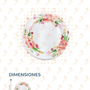 PLATO MELAMINA POR PIEZA AB-1072-8 O26