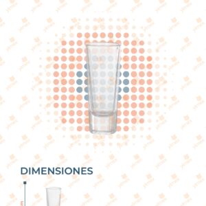 VASO SHOT DE VIDRIO POR PIEZA AB-1703 O45