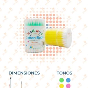 COTONETES PAQ 12 PIEZAS AQ-4013 G23