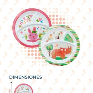 PLATO INFANTIL DIVISIONES POR PIEZA D-096 O26