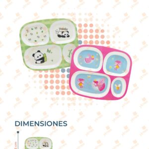 PLATO MELAMINA INFANTIL POR PIEZA D-100 O40
