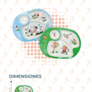 PLATO MELAMINA INFANTIL POR PIEZA D-101 O42