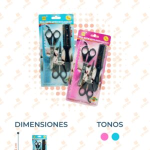 SET PELUQUERÍA PAQ 12 PIEZAS G1305A G18