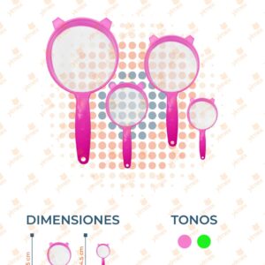 SET DE COLADORES DE PLASTICO CON 4 PIEZAS M36-4H-62 O25