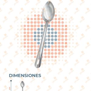CUCHARA METÁLICA SERVICIOS PAQ 6 PIEZAS MP-046 O24