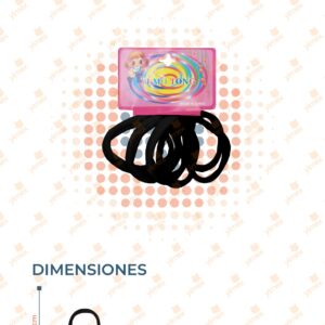 SET LIGA LICRA PARA CABELLO PAQ CON 12 SETS MP-45 J29