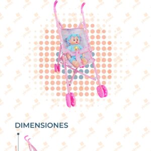 JUGUETE CARREOLA CON MUÑECA POR PIEZA Y-089 S5