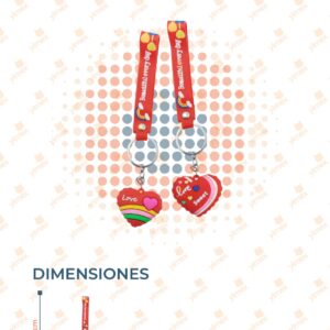 LLAVERO CORAZON PAQ 12 PIEZAS 1-25ZA-5 K12