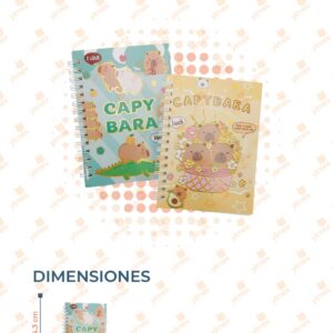 LIBRETA DECORADA PAQ 8 PIEZAS 2-25W-117 B17