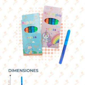 SET CON 6 PLUMINES PAQ CON 12 SETS B-064 D8