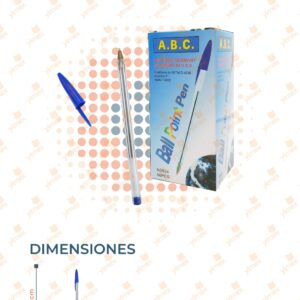PLUMA BALL POINT TINTA AZUL PAQ 50 PIEZAS B-111 B3