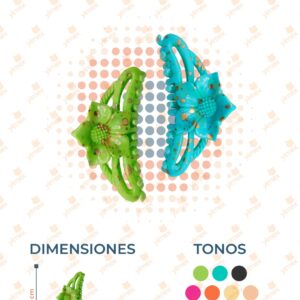 PINZA PARA CABELLO PAQ 12 PIEZAS F-021 O9