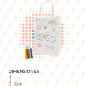 BOLSA DE REGALO DECORADA CON PLUMINES PAQ CON 10 PIEZAS F254V-36 A32