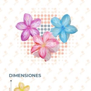 PINZA PARA CABELLO FLOR PAQ 12 PIEZAS F52-35 O5