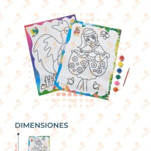 ACUARELA CON DIBUJOS PAQ CON 5 PIEZAS GGK-3966 A21