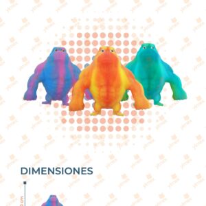 JUGUETE SQUISH GORILA PAQ 8 PIEZAS H-MC300 L26