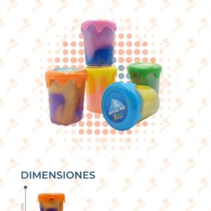 JUGUETE SLIME EN BOTE PAQ 24 PIEZAS HB-203 L20