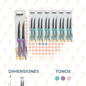 SET DE CUCHILLOS SIERRA CON 2 PIEZAS PAQ CON 12 SETS HLZ-2959-2 O32