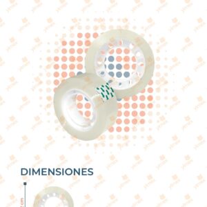 CINTA TRANSPARENTE PAQ 10 PIEZAS JD-30M A14