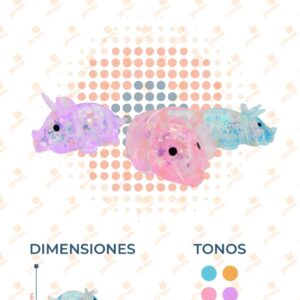 JUGUETE SQUISH RINO PAQ 24 PIEZAS JT-580 L5