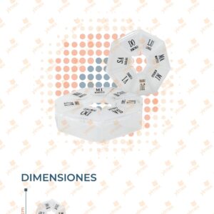 ESTUCHE PASTILLERO PAQ CON 12 PIEZAS M102-6H-2 F21