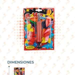 SET GLOBOS CON BOMBA INFLADORA PAQ CON 12 SETS QQ02-90 M7