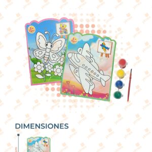 DIBUJOS CON ACUARELAS PAQ CON 12 PIEZAS R58Z-28 A13