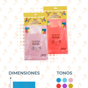 MANTEL DE MESA FIESTA PAQ 12 PIEZAS S-009 M23