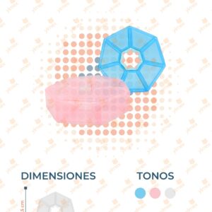 ESTUCHE PASTILLERO PAQ CON 12 PIEZAS X-195 H6