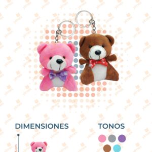 LLAVERO OSITO PAQ 12 PIEZAS X-50 K12