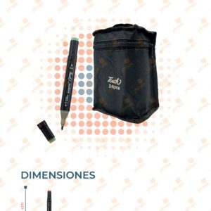 PLUMONES DOBLE PUNTA COLORES SURTIDOS PAQ CON 24 PIEZAS YONG-078-1 C21