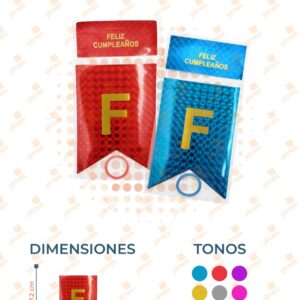 CORTINA FELIZ CUMPLEAÑOS PAQ 12 PIEZAS YOYO-P43 M9