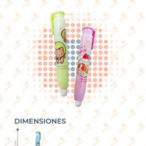 BORRADOR DECORADO RETRACTIL PAQ CON 12 PIEZAS Z-25W-157 E13