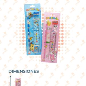 SET PAPELERÍA PAQUETE CON 12 SETS B-166 B6