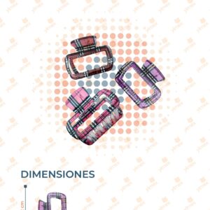 PINZA PARA CABELLO PAQ 12 PIEZAS F-053 J1