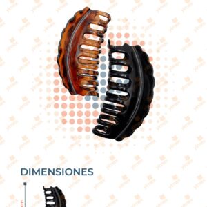 PINZA PARA CABELLO PAQ 12 PIEZAS F-065 J17