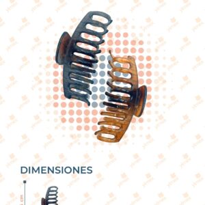 PINZA PARA CABELLO PAQ 12 PIEZAS F-066 O12