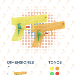 JUGUETE PISTOLA DE AGUA PAQ 12 PIEZAS Y-193 P24