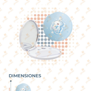 ESPEJO REDONDO DECORADO PAQ 12 PIEZAS B-157 J3