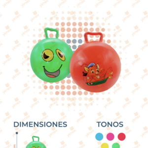 PELOTA INFLABLE SALTARINA PAQ 12 PIEZAS Y-190 L43