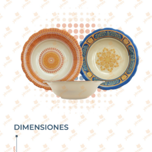 PLATO MELAMINA POR PIEZA B-145 O35