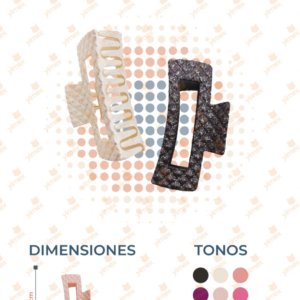 PINZA PARA CABELLO PAQ 12 PIEZAS F-040 J18