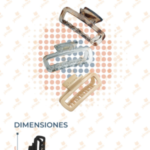 PINZA PARA CABELLO PAQ 12 PIEZAS F-037 J4