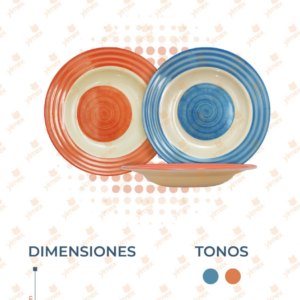 PLATO MELAMINA POR PIEZA B-147 O39