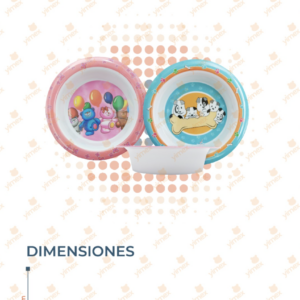 PLATO MELAMINA INFANTIL POR PIEZA B-149 O23