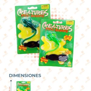 JUGUETE LAGARTIJA PEGAJOSA PAQ 12 PIEZAS Y-212 P18