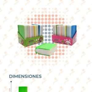 BORRADOR LIBRO PAQ CON 24 PIEZAS B-078 A27