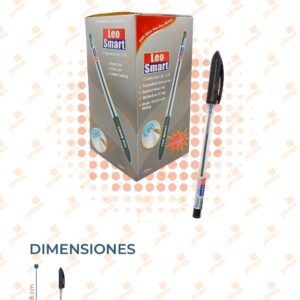 PLUMA LEO SMART TINTA NEGRA PAQ CON 50 PIEZAS B-106 C2