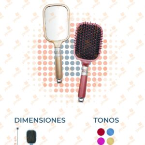 CEPILLO PARA CABELLO CON ESPEJO POR PIEZA B-178 G18