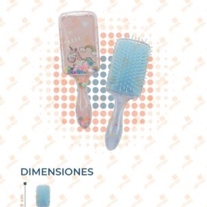 CEPILLO UNICORNIO DECORADO PARA CABELLO POR PIEZA B-181 G22